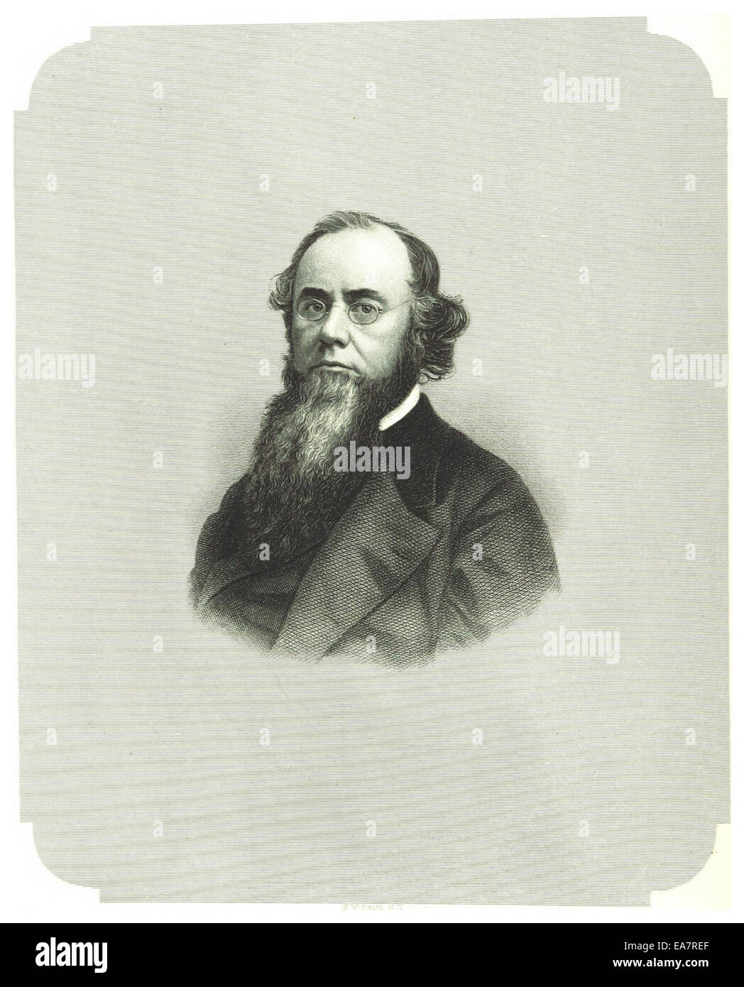 An 1868 illustration by Crafts of Edwin M. Stanton, a significant ...