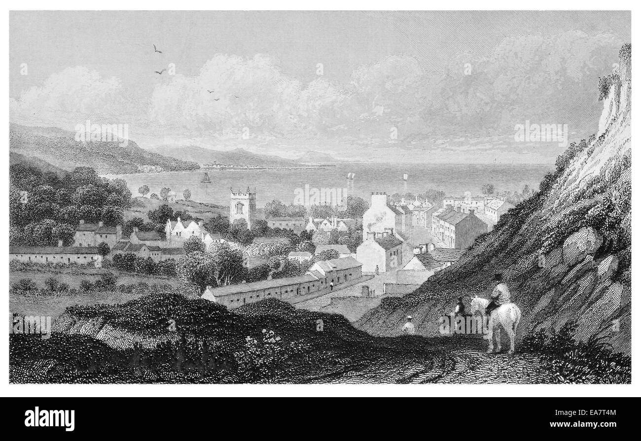 Bangor Caernarvonshire Gwynedd North Wales near the Menai Strait circa