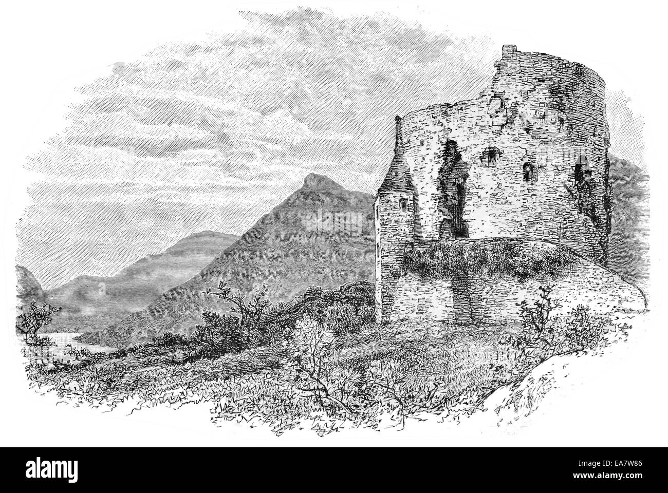 Dolbadarn Castle  Llanberis Snowdonia Wales Stock Photo