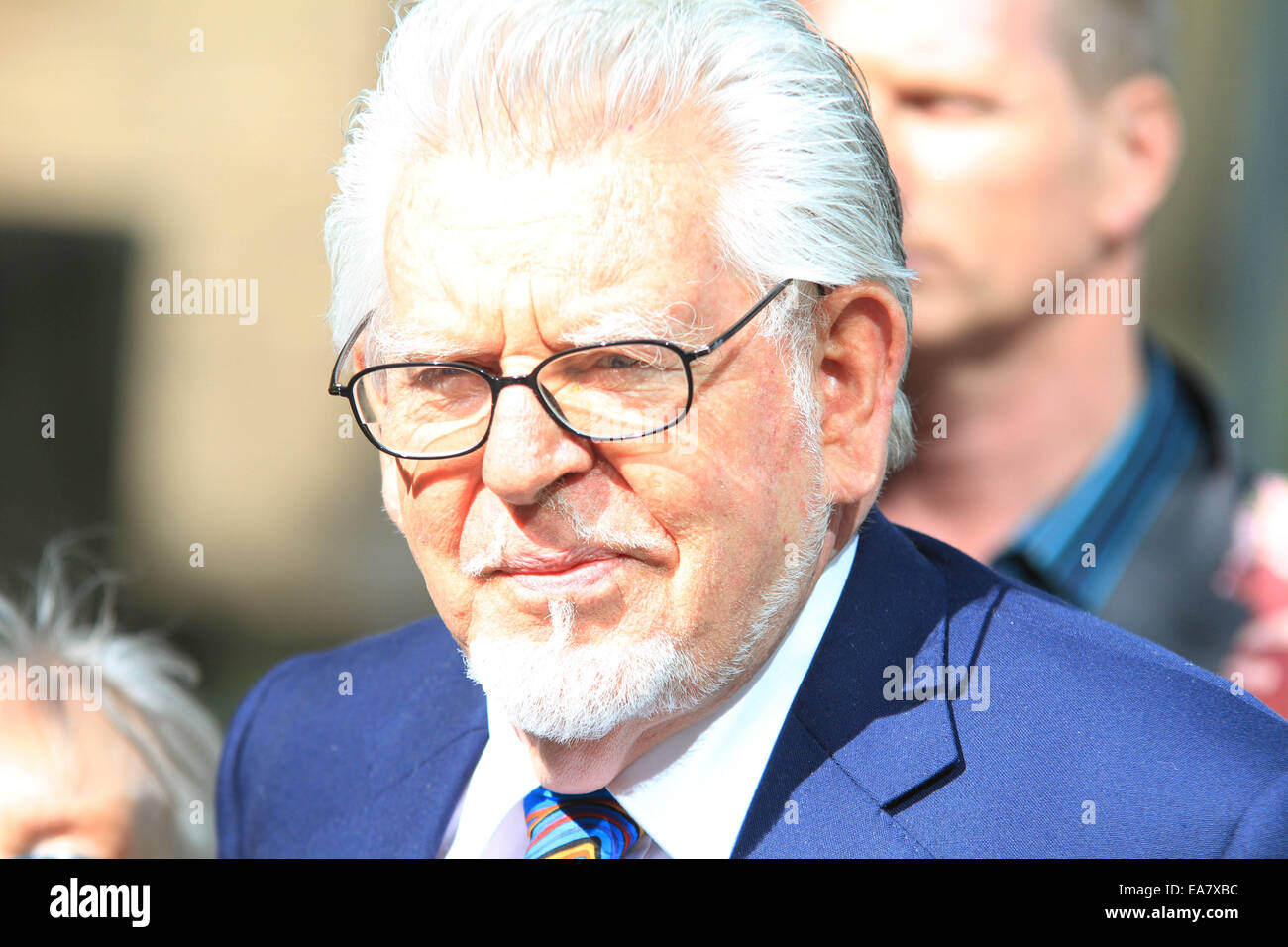 Rolf Harris leaving Southwark Crown Court with family members  Featuring: Rolf Harris Where: London, United Kingdom When: 06 May 2014 Stock Photo