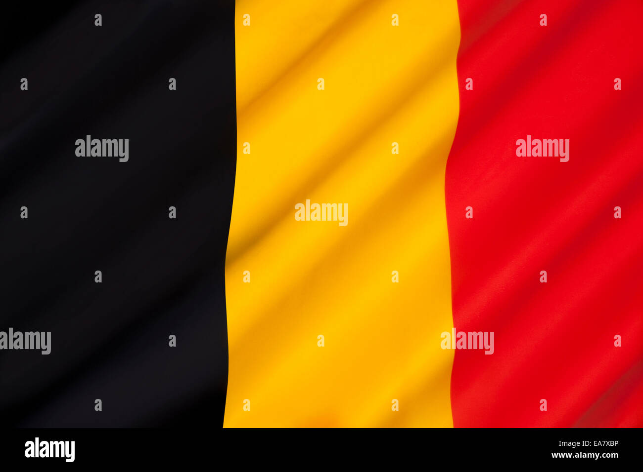 Flag of Belgium Stock Photo