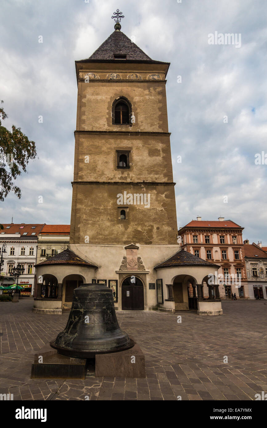 Photo of Originally Gothic, Renaissance rebuilt Urban's Tower was taken on Kosice's main street, Slovakia. http://en.wikipedia.o Stock Photo