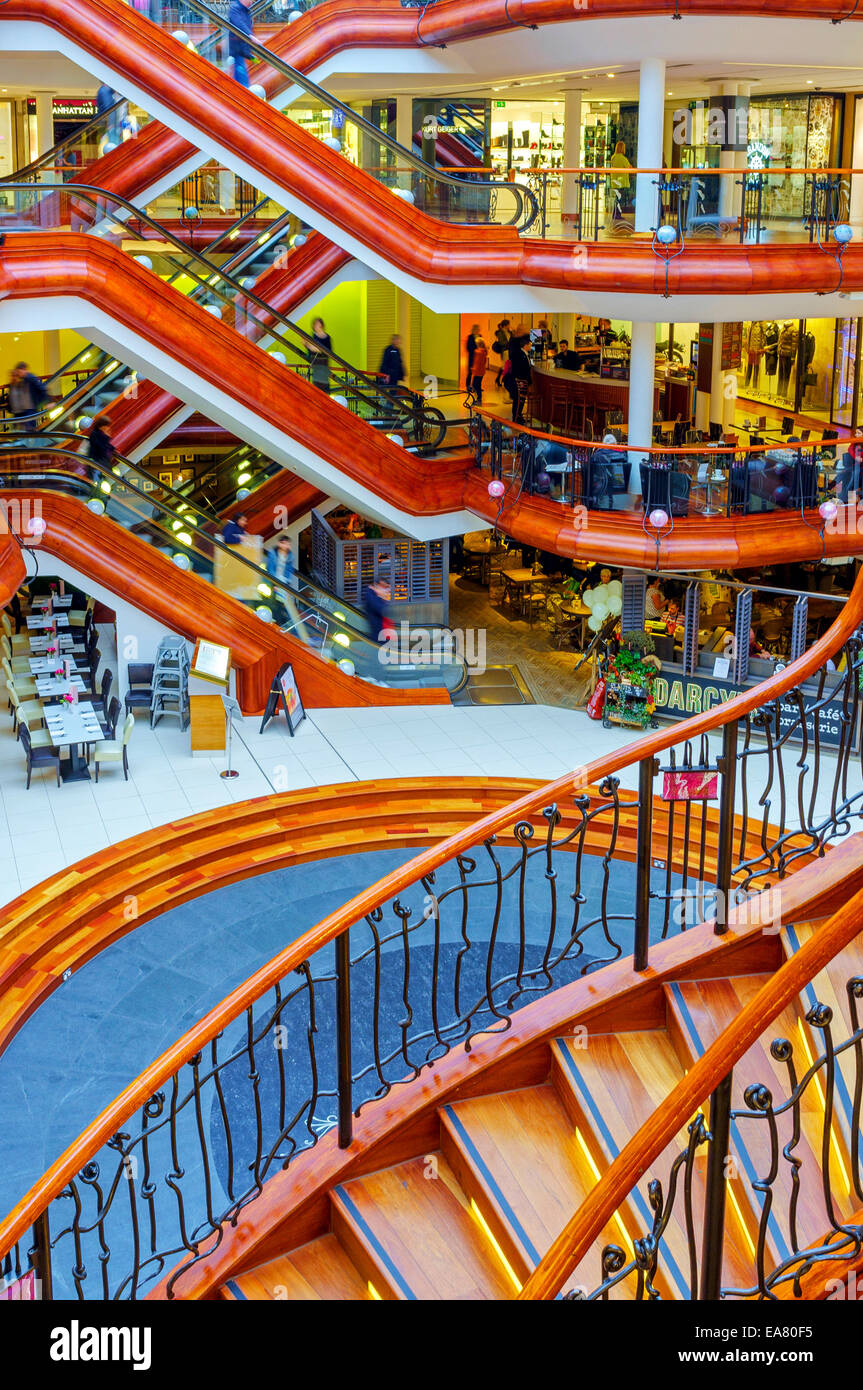 Interior of Princess Square shopping centre, Buchanan Street, Glasgow, Scotland Stock Photo