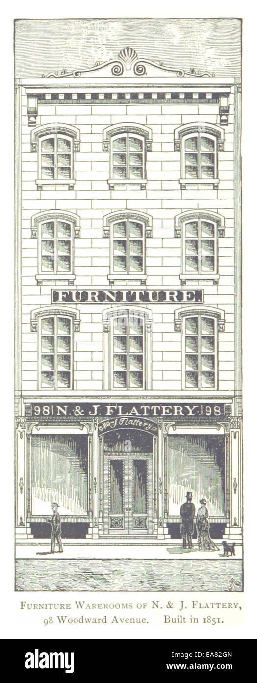 FARMER(1884) Detroit, p824 FURNITURE WAREROOMS OF N. & J. FLATTERY, 98