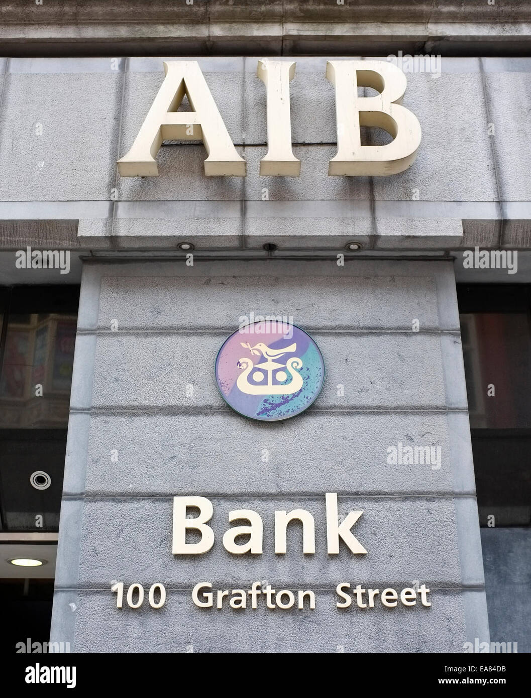 Allied Irish Bank ( AIB ) A.I.B. , Grafton Street, Dublin, Ireland Stock Photo