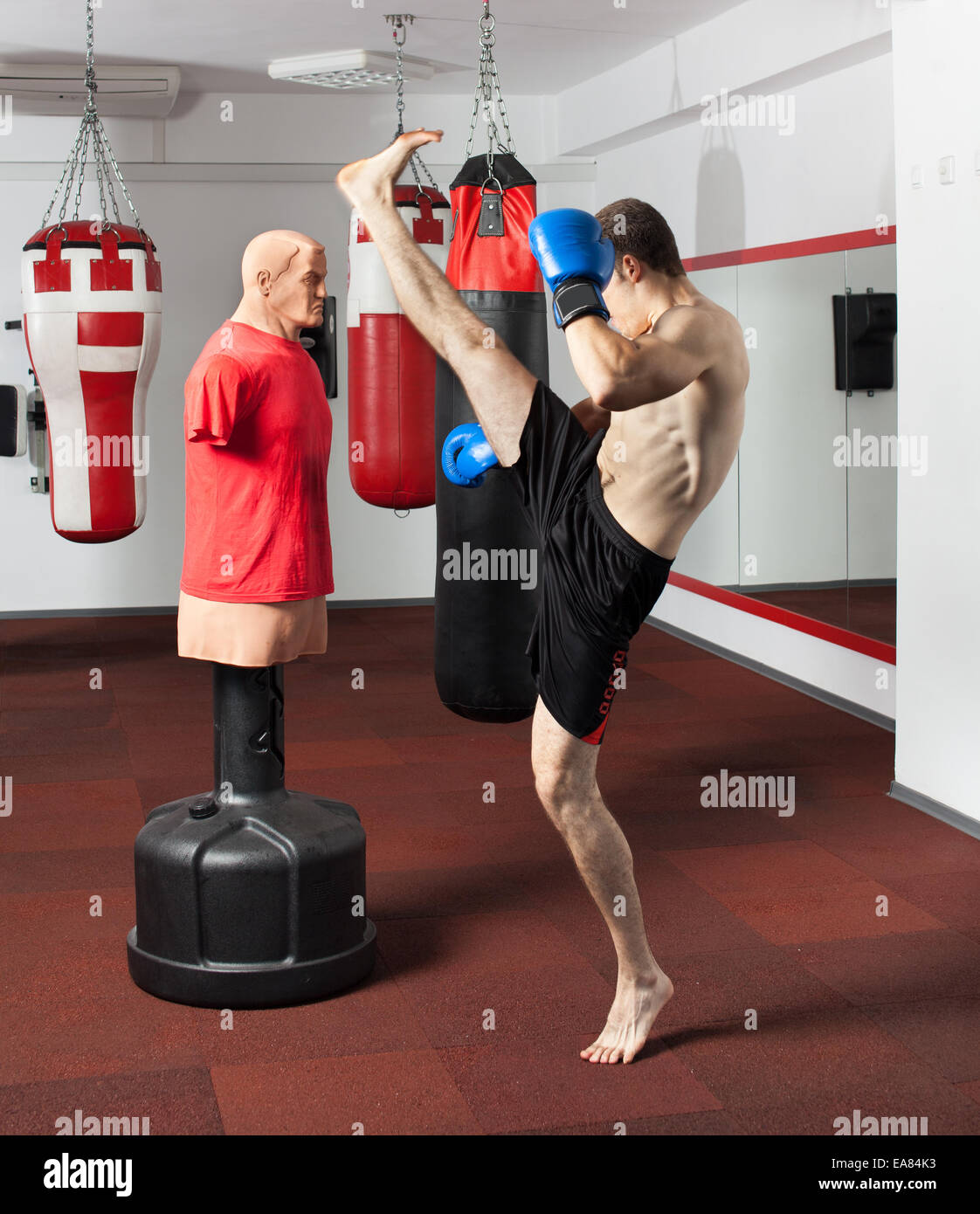 kickboxing practice dummy