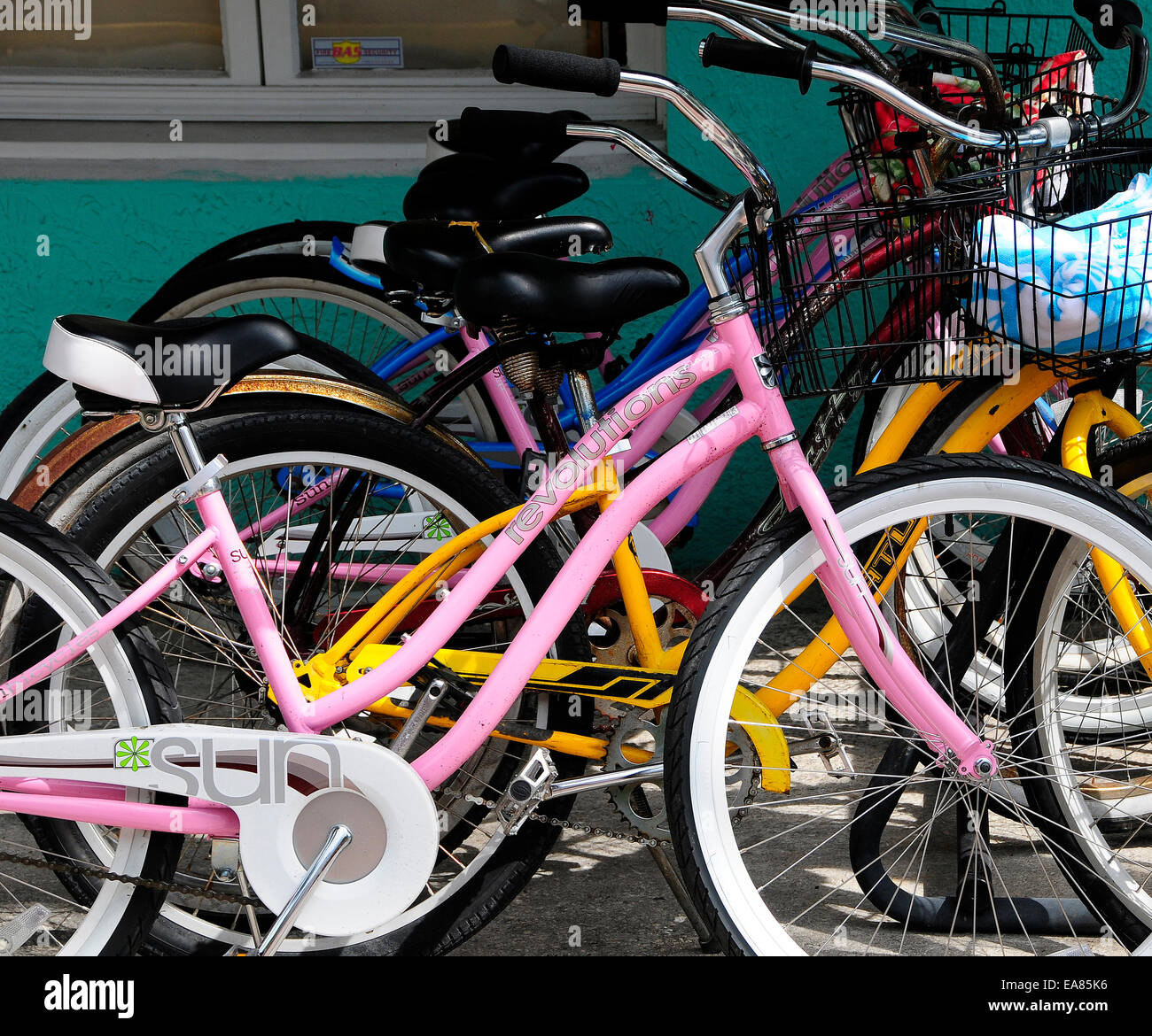 Bicycles of Key West Stock Photo Alamy