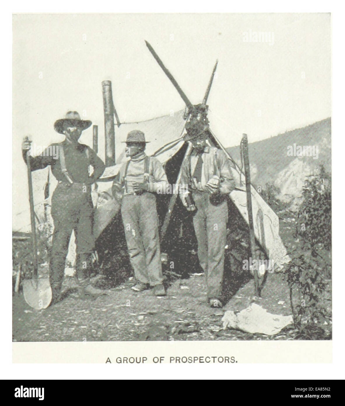 HITCHCOCK(1899) p293 A GROUP OF PROSPECTORS Stock Photo