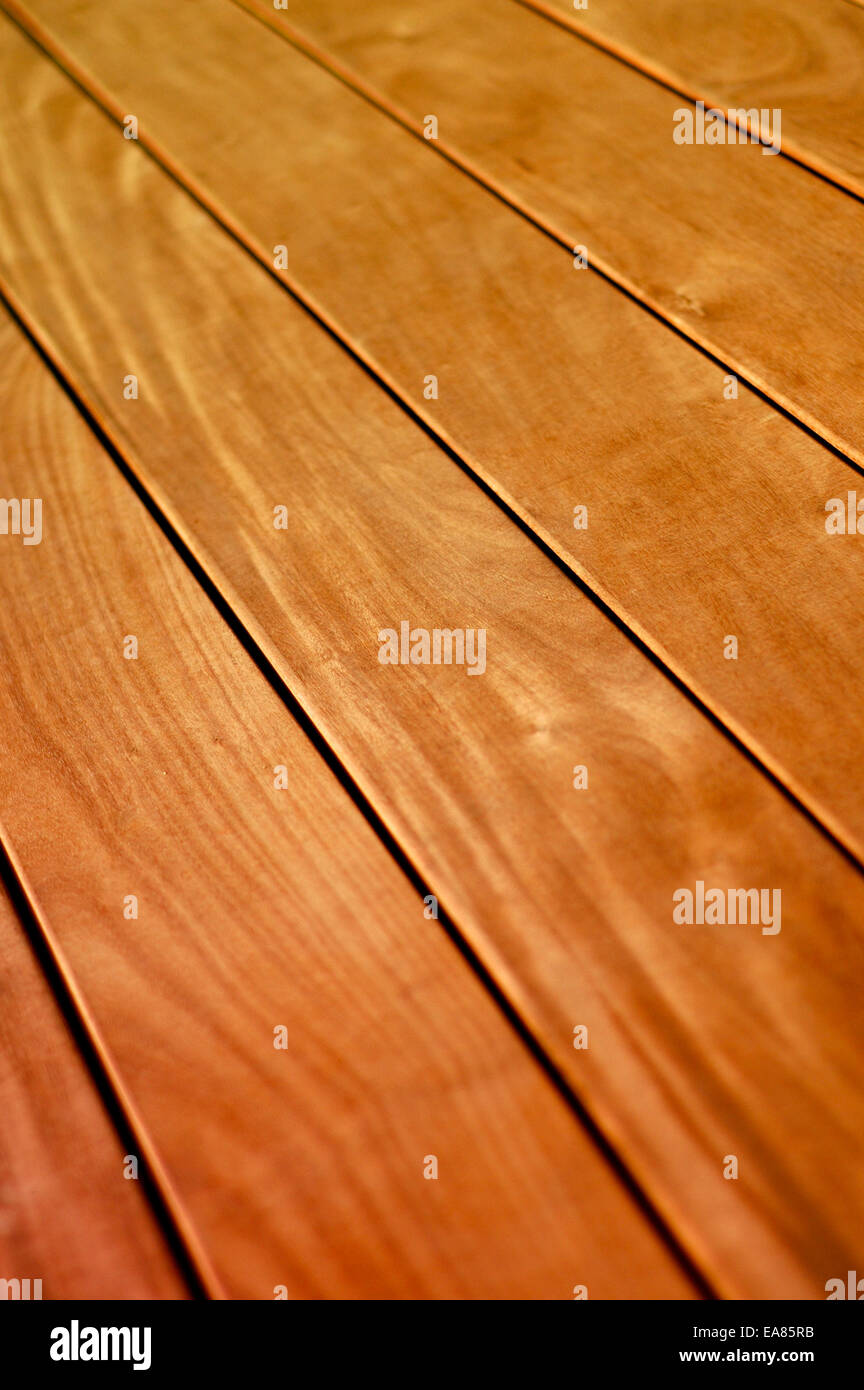 Varnished Wooden Flooring Stock Photo