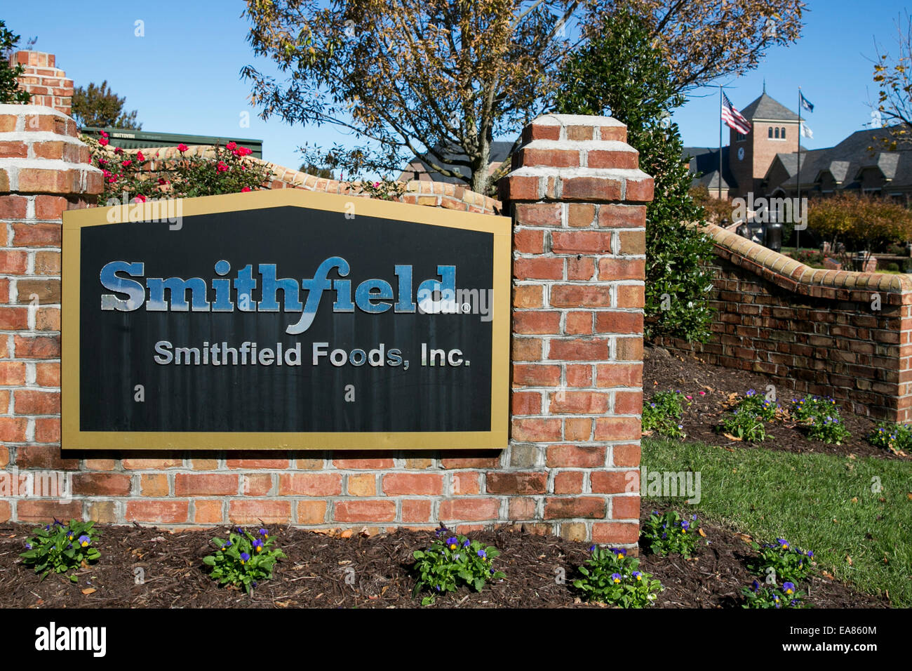 The headquarters of pork producer Smithfield Foods, Inc. Stock Photo
