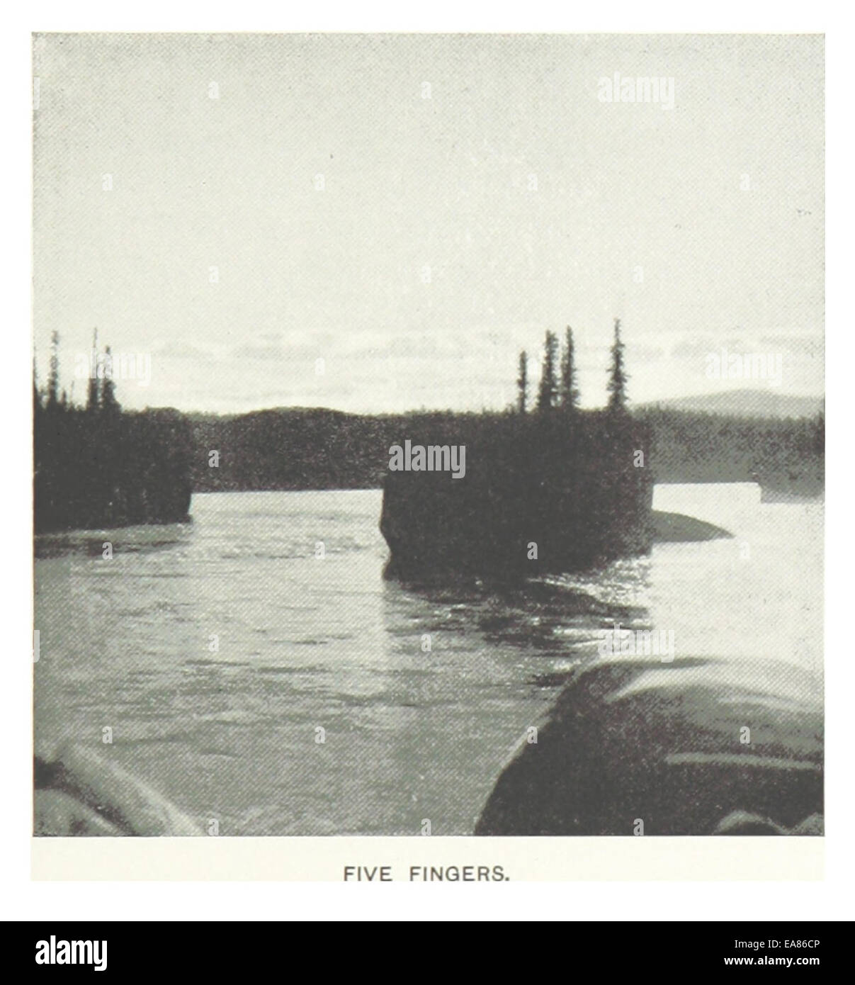 HITCHCOCK(1899) p445 YUKON RIVER, AT FIVE FINGERS Stock Photo - Alamy