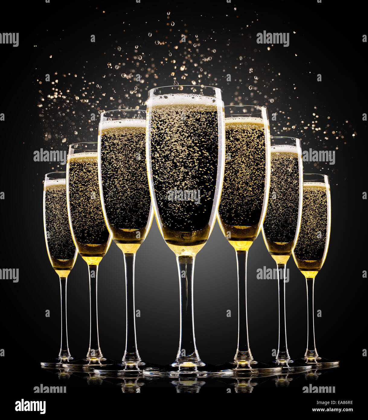 Champagne bubbles background hi-res stock photography and images - Alamy