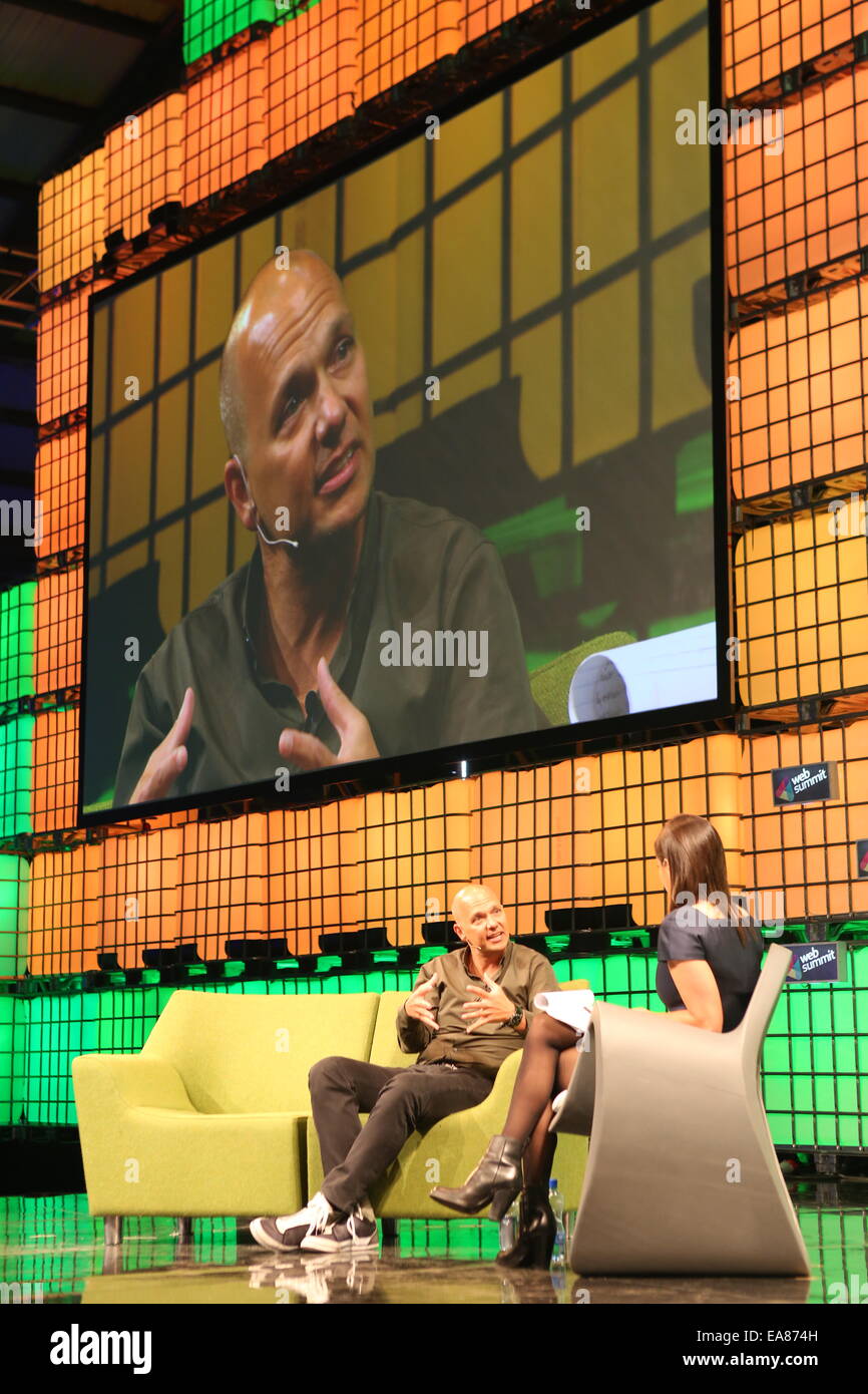 Tony Fadell of Nest speaks on the centre stage during Day 2 of the 2014 Web Summit, Wednesday Nov 5th, 2014, in the RDS, Dublin, Stock Photo