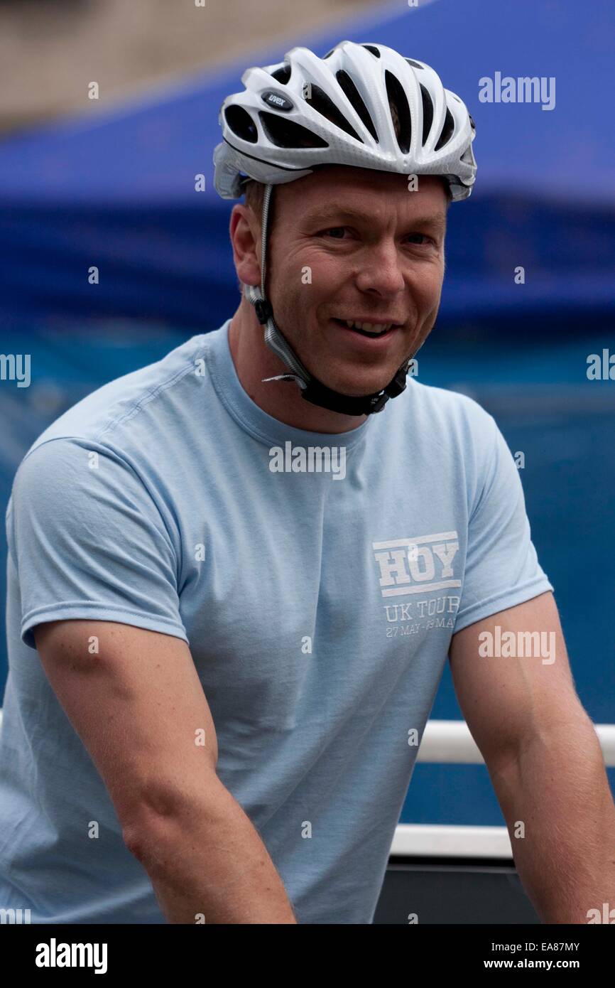 Chris Hoy tour in Edinburgh from 27th to 29th May 2014 Stock Photo