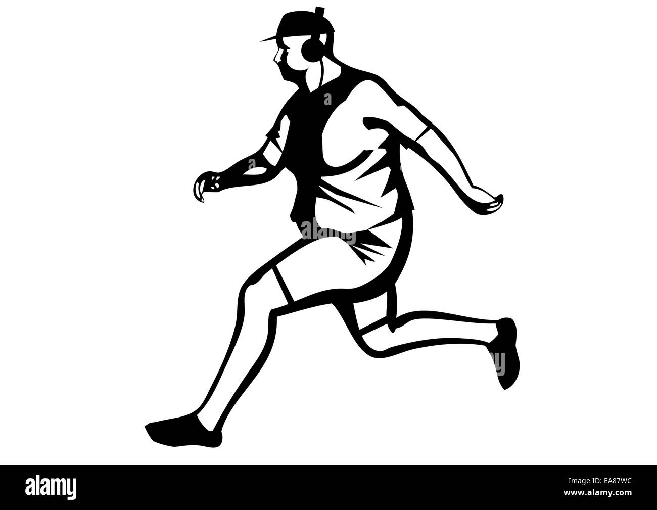 Jogging man fat hires stock photography and images Alamy