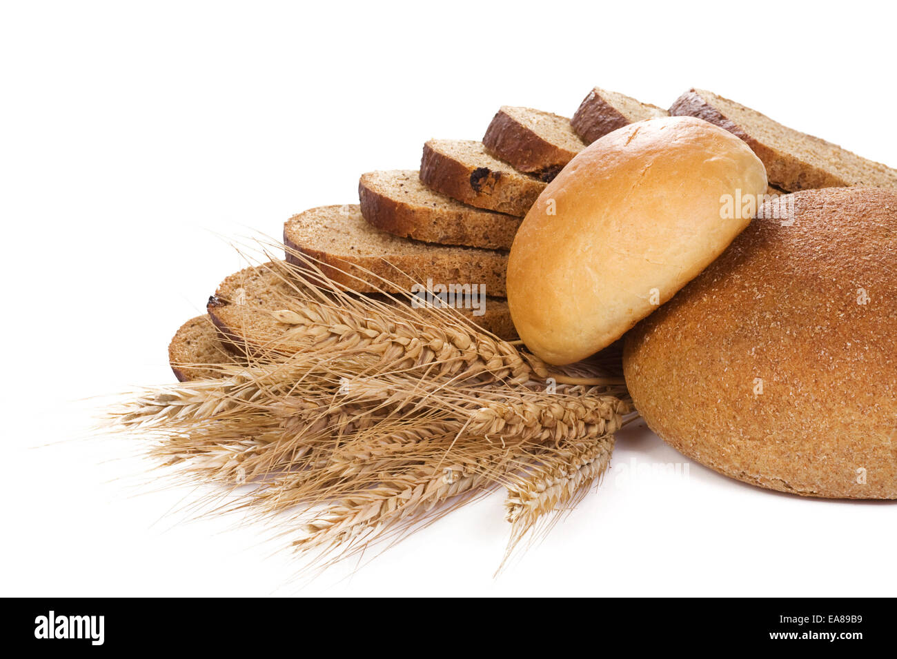 set of bakery products on white Stock Photo - Alamy