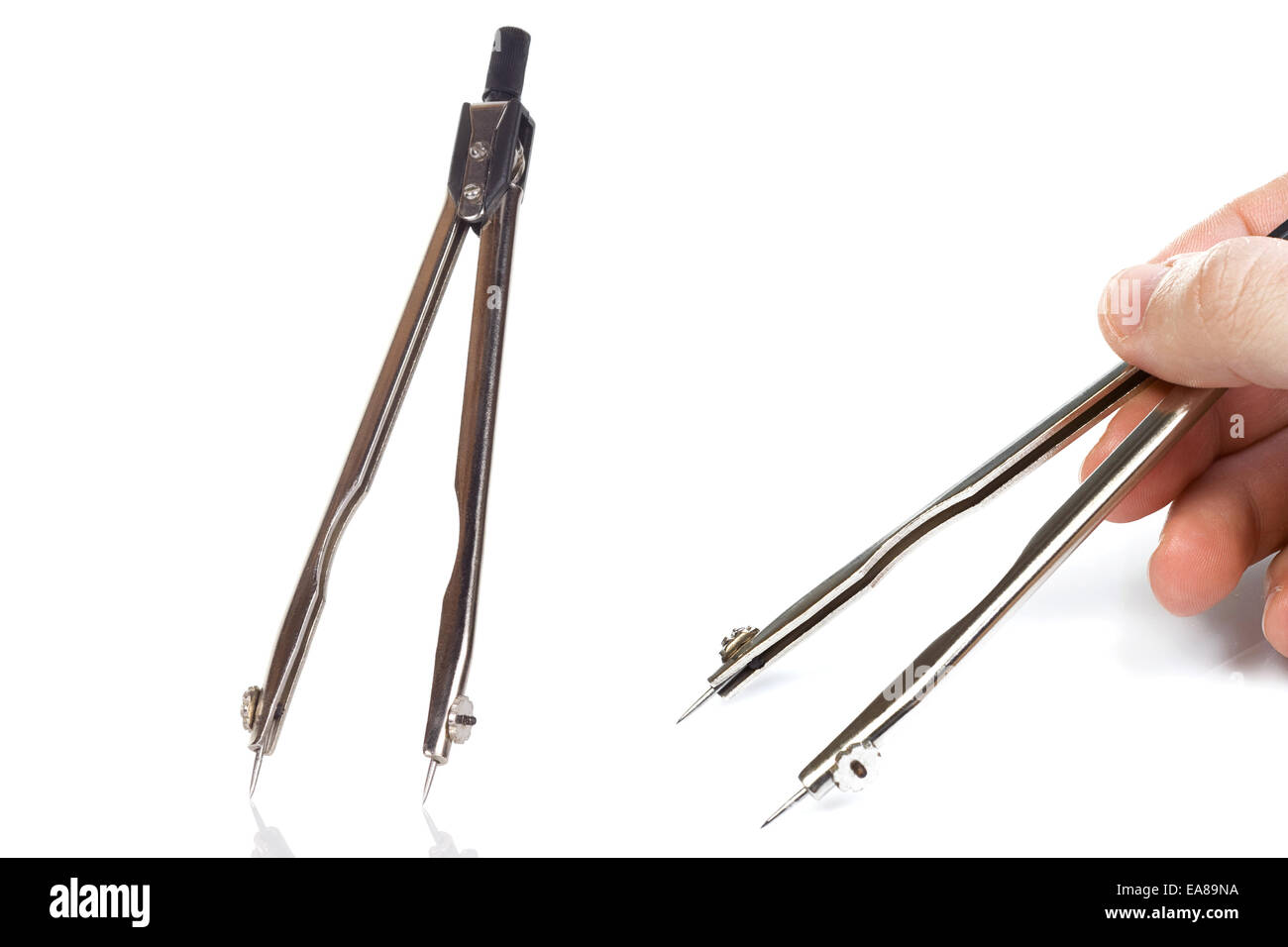 Holding drawing compasses hi-res stock photography and images - Alamy