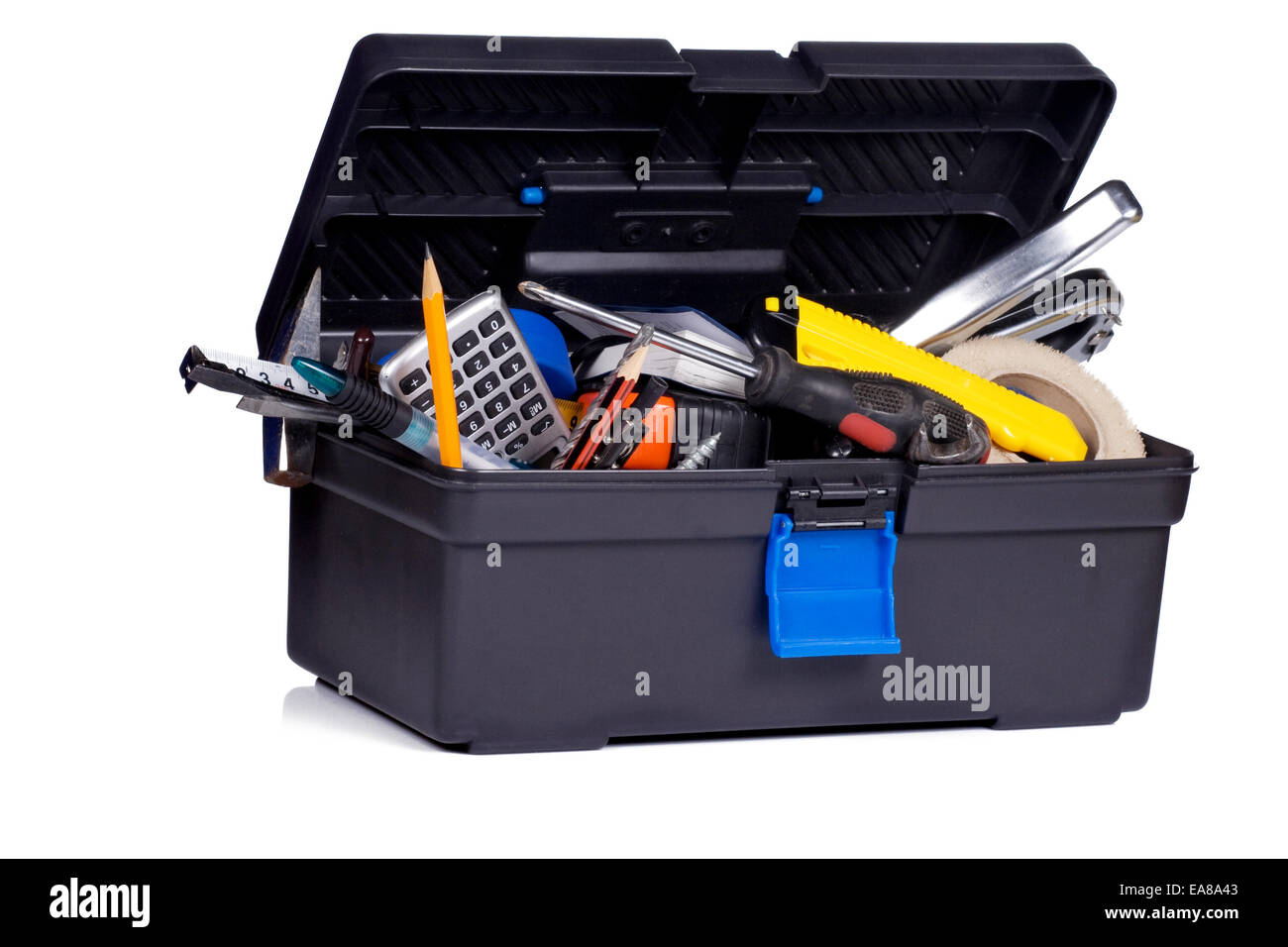 isolated toolbox on white background Stock Photo - Alamy