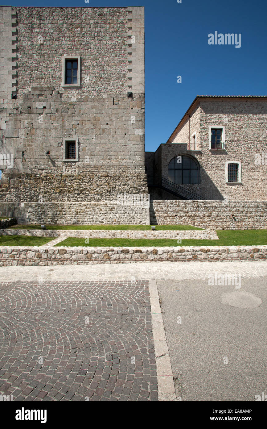 Sant'Angelo dei Lombardi (Avellino, Italia) - The castle of the Imperial was built up by the Lombards in the X century Stock Photo