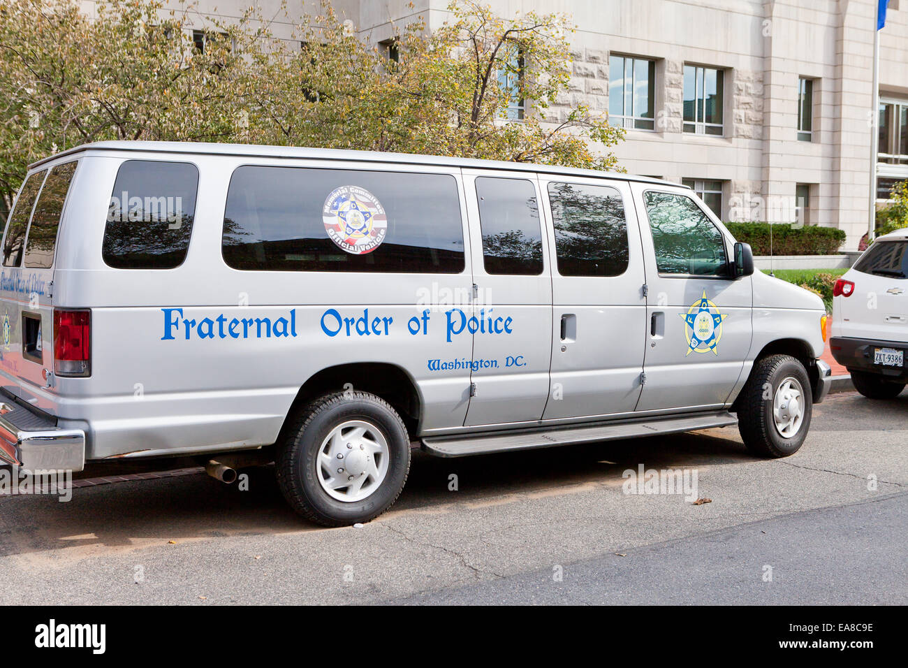 Fraternal Order of Police van - Washington, DC USA Stock Photo