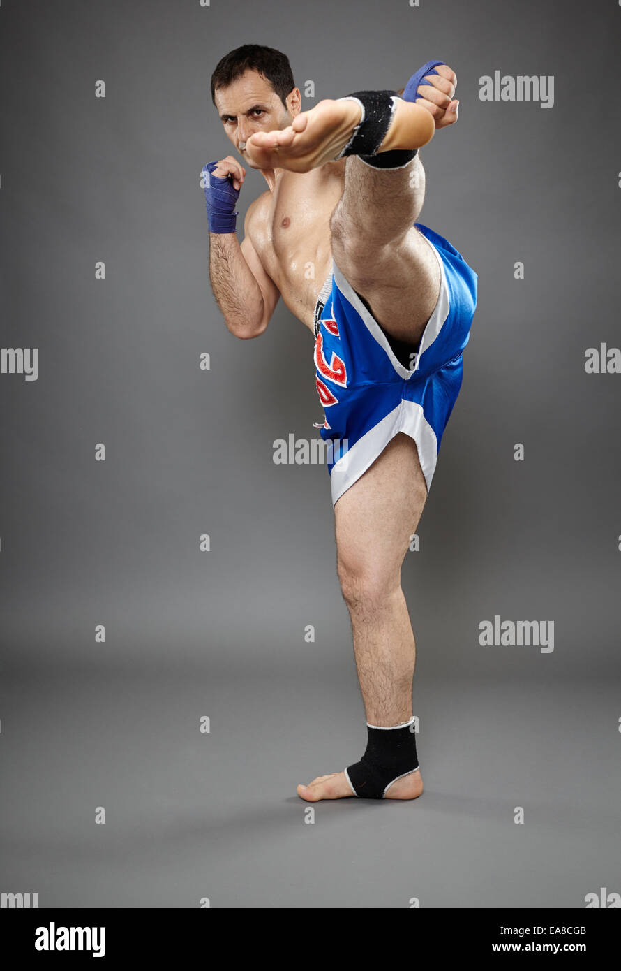 Powerful kick hi-res stock photography and images - Alamy