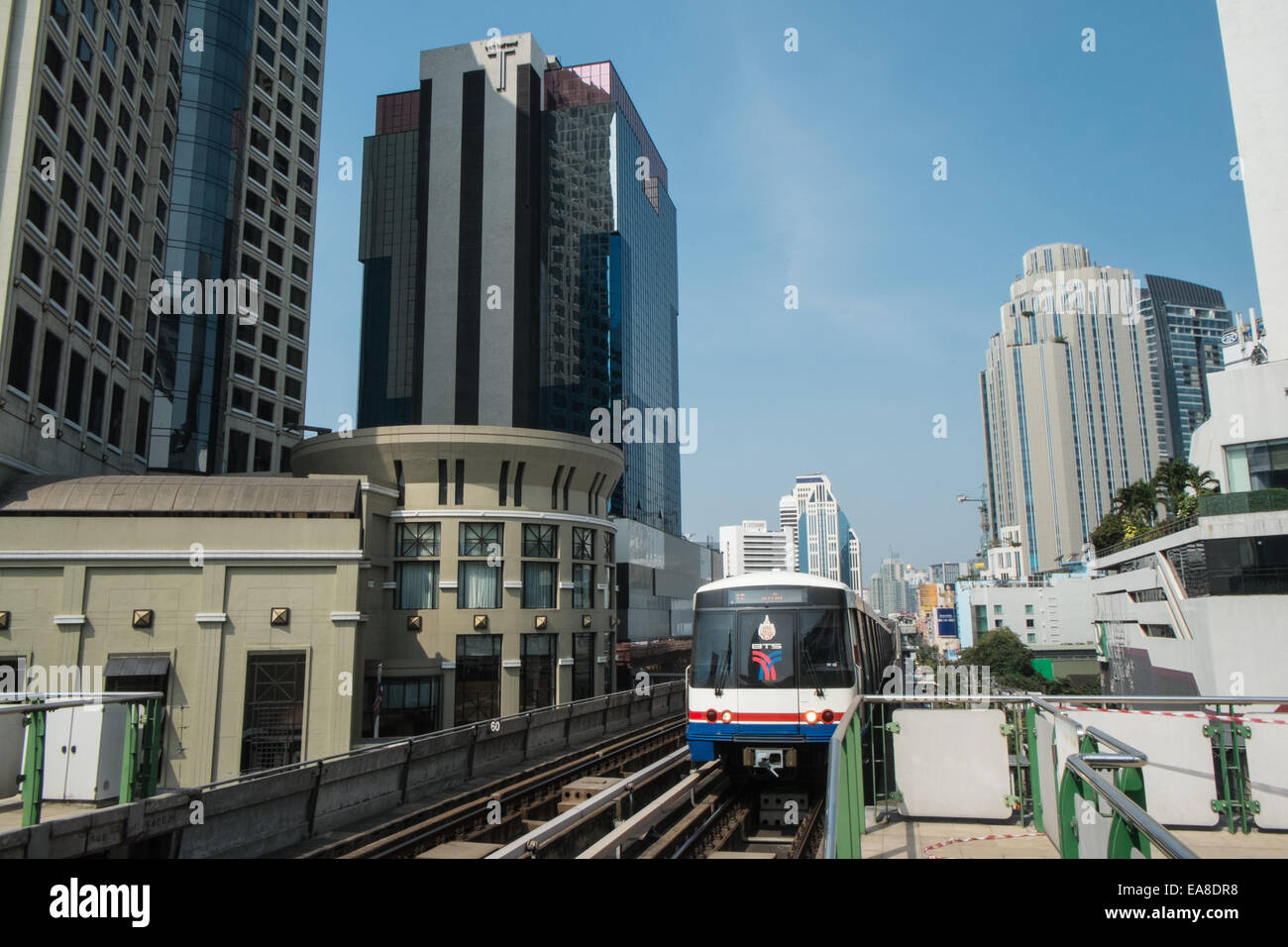 Bangkok Transit System Bts Skytrain Train Bangkok Thailand Stock Bangkok Transit System Bts Skytrain Train Bangkok Thailand Stock