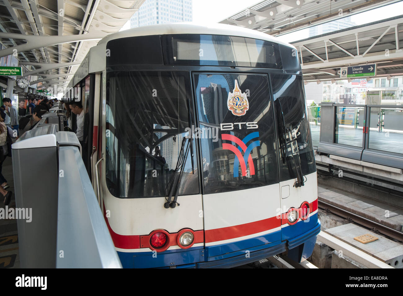 Bangkok Transit System Bts Skytrain Train Bangkok Thailand Stock Bangkok Transit System Bts Skytrain Train Bangkok Thailand Stock