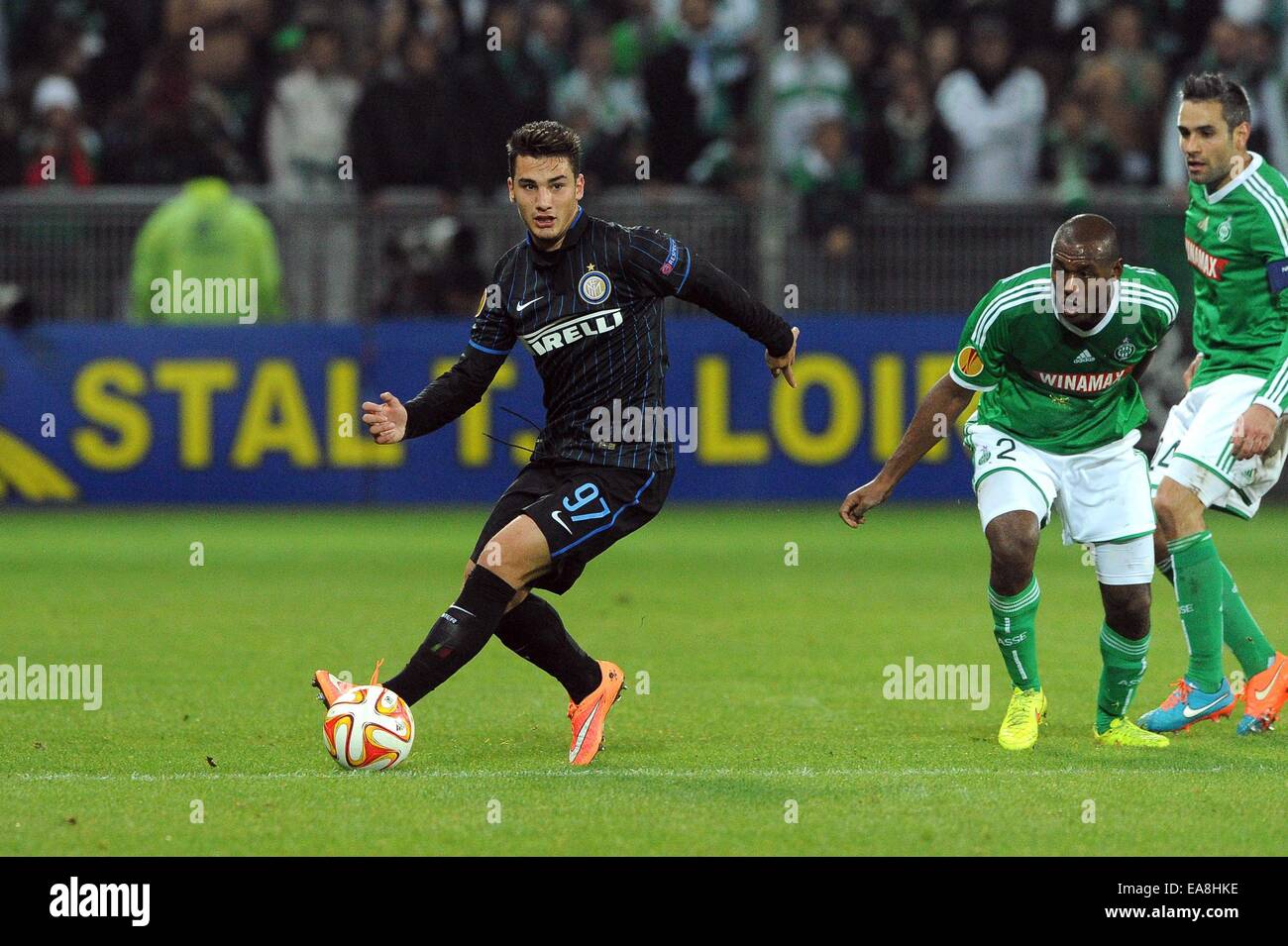 Écharpe Football ASSE Saint-Étienne Vs Inter Milan – Europa League 2014-15 – Bon état