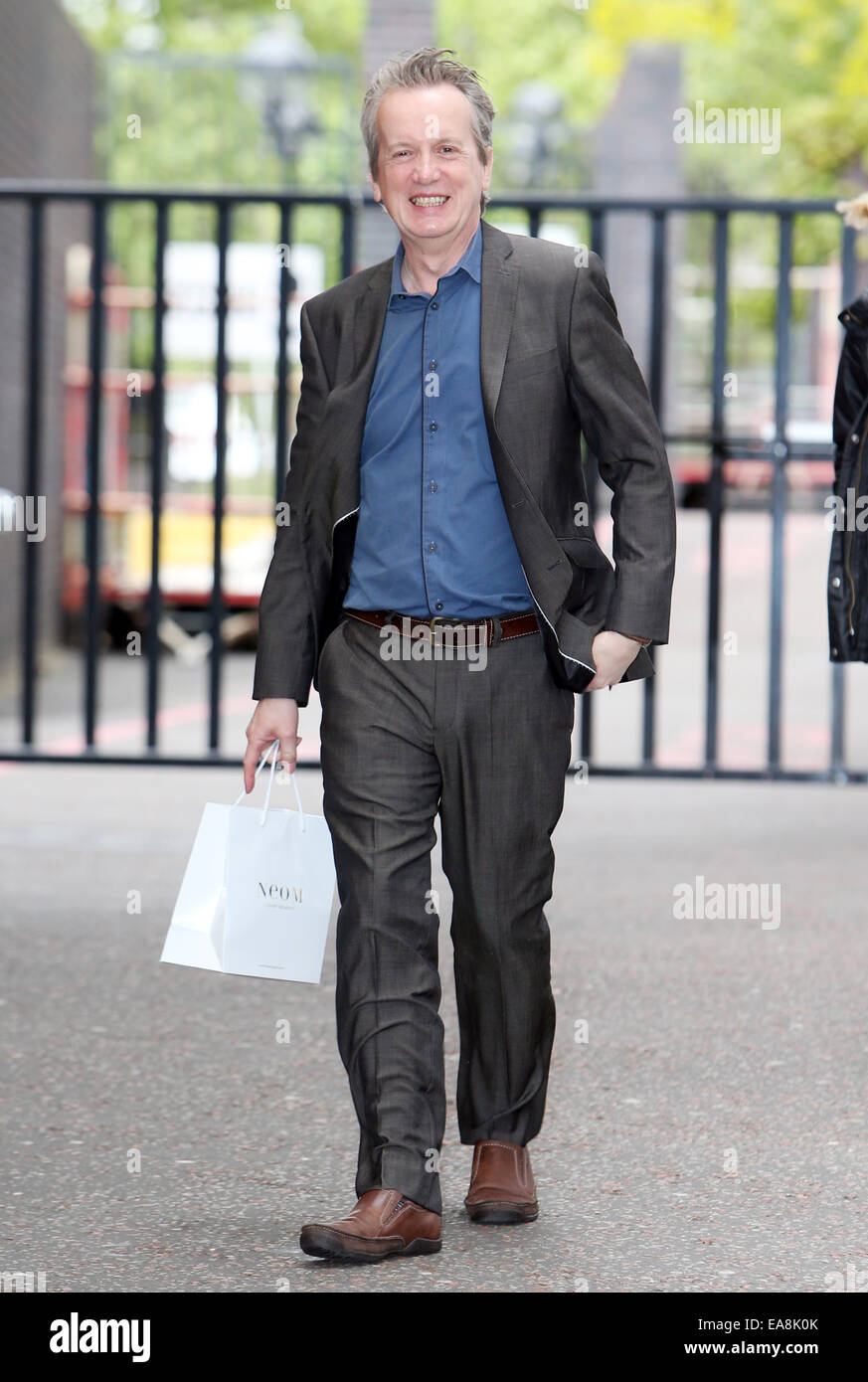 Frank Skinner outside the ITV studios  Featuring: Frank Skinner Where: London, United Kingdom When: 07 May 2014 Stock Photo