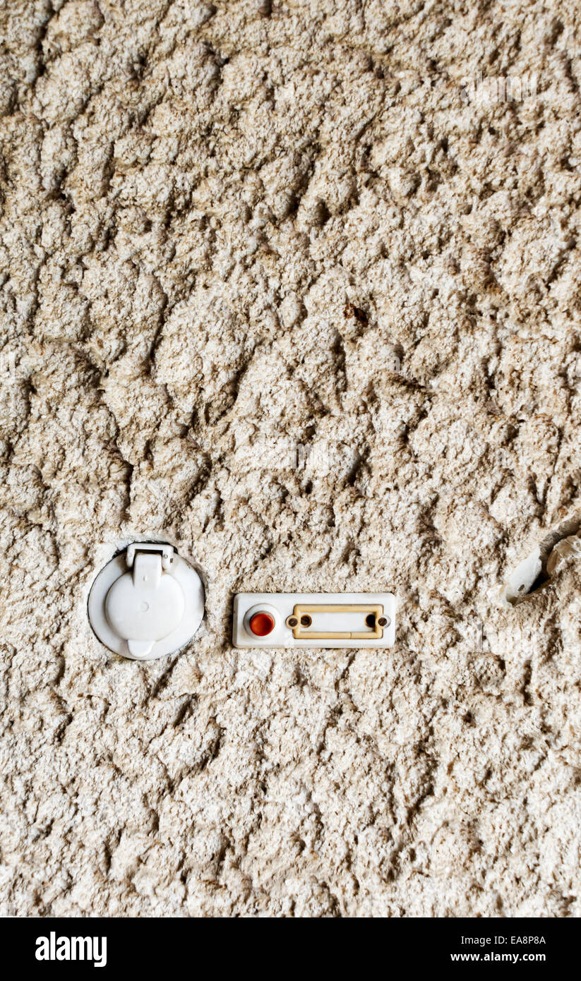 Front Door bell and light switch Stock Photo Alamy