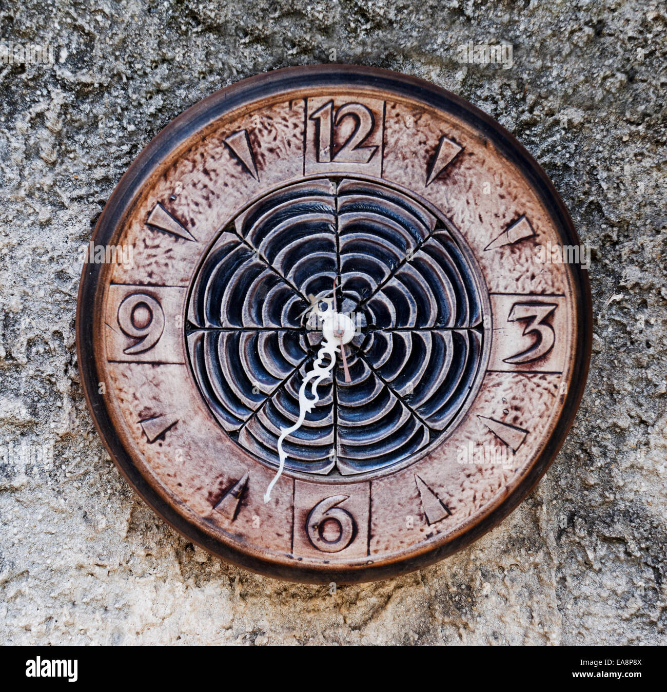 Old style wall clock Stock Photo Alamy