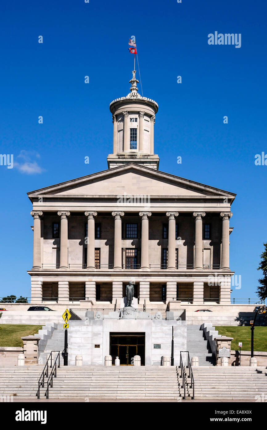 The Tennessee State Capitol Building in downtown Nashville TN Stock Photo