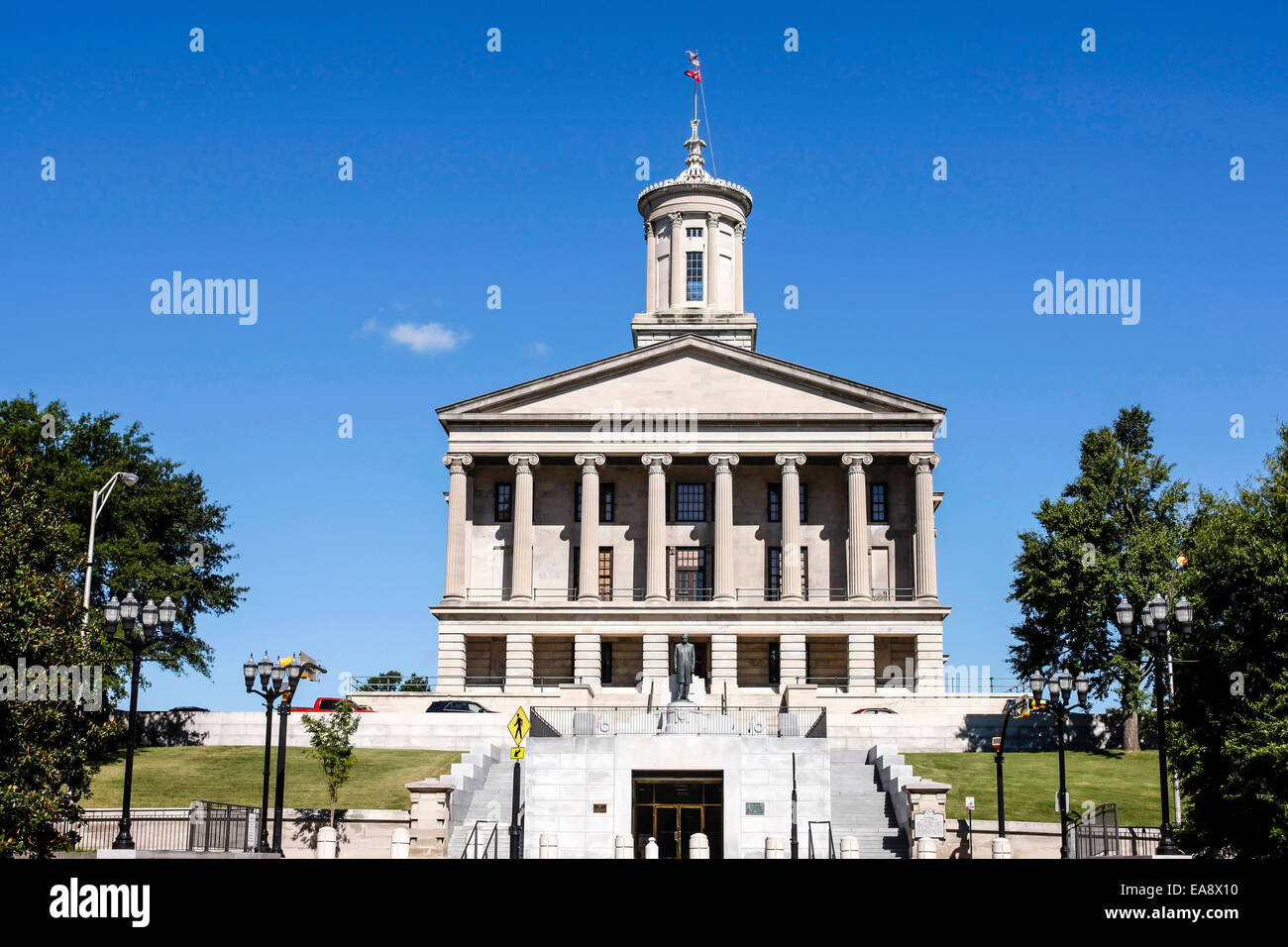 The Tennessee State Capitol Building in downtown Nashville TN Stock Photo