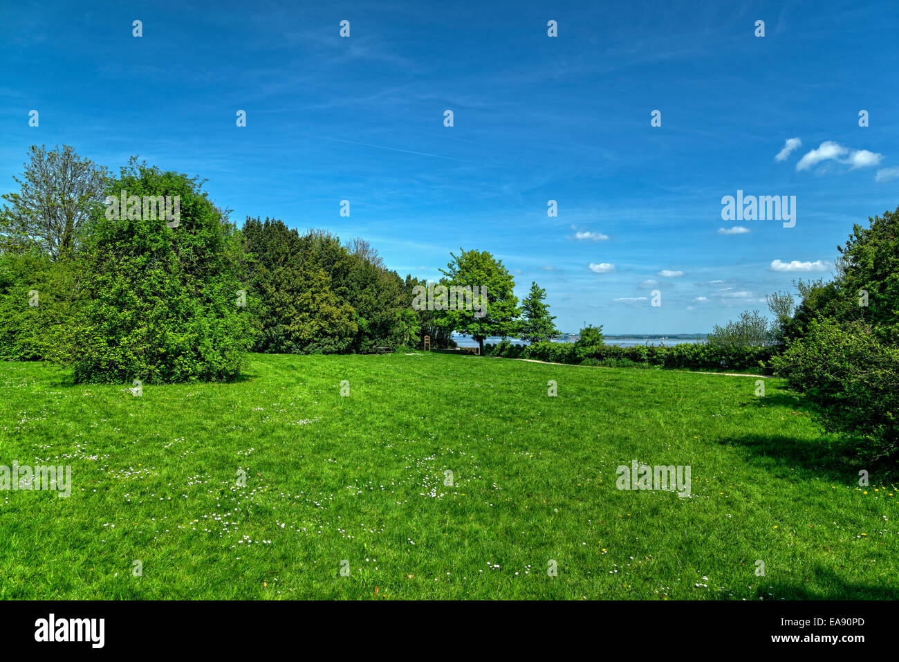The picnic area at Black Rock, near Portskewett Stock Photo Alamy