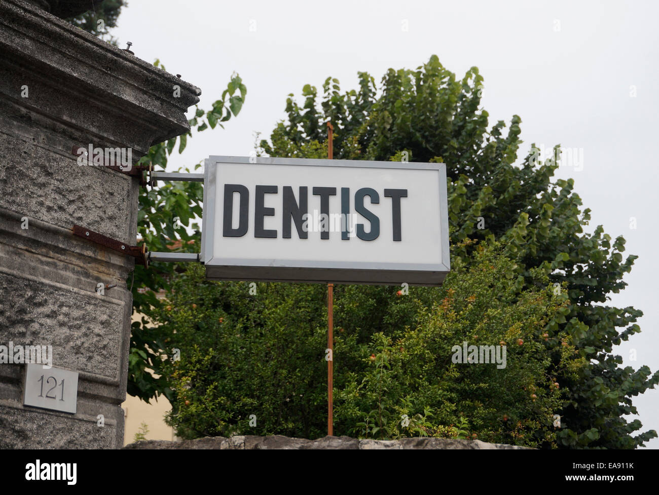 Dentist sign, Italy Stock Photo Alamy