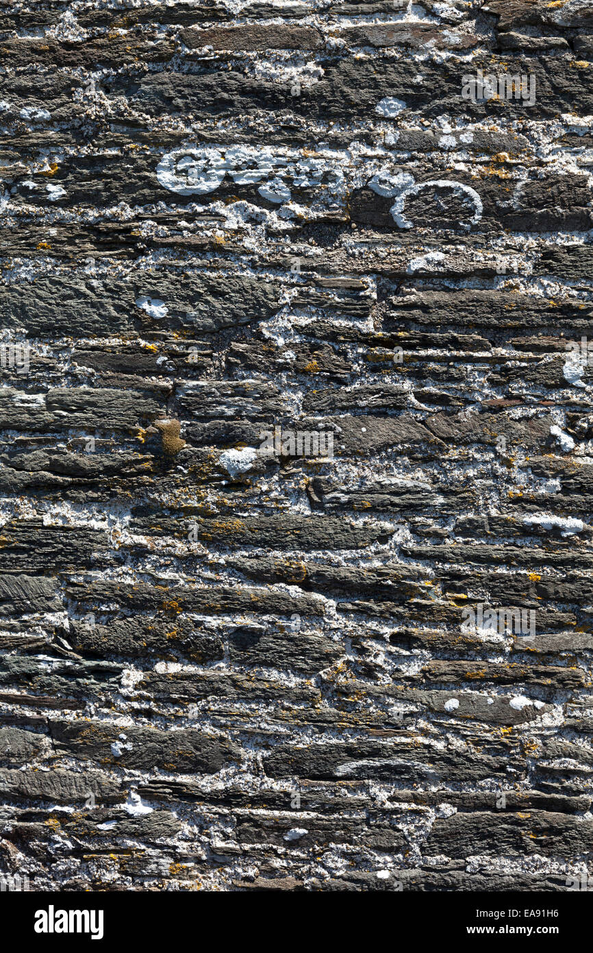 Stone wall background, vertical frame Stock Photo