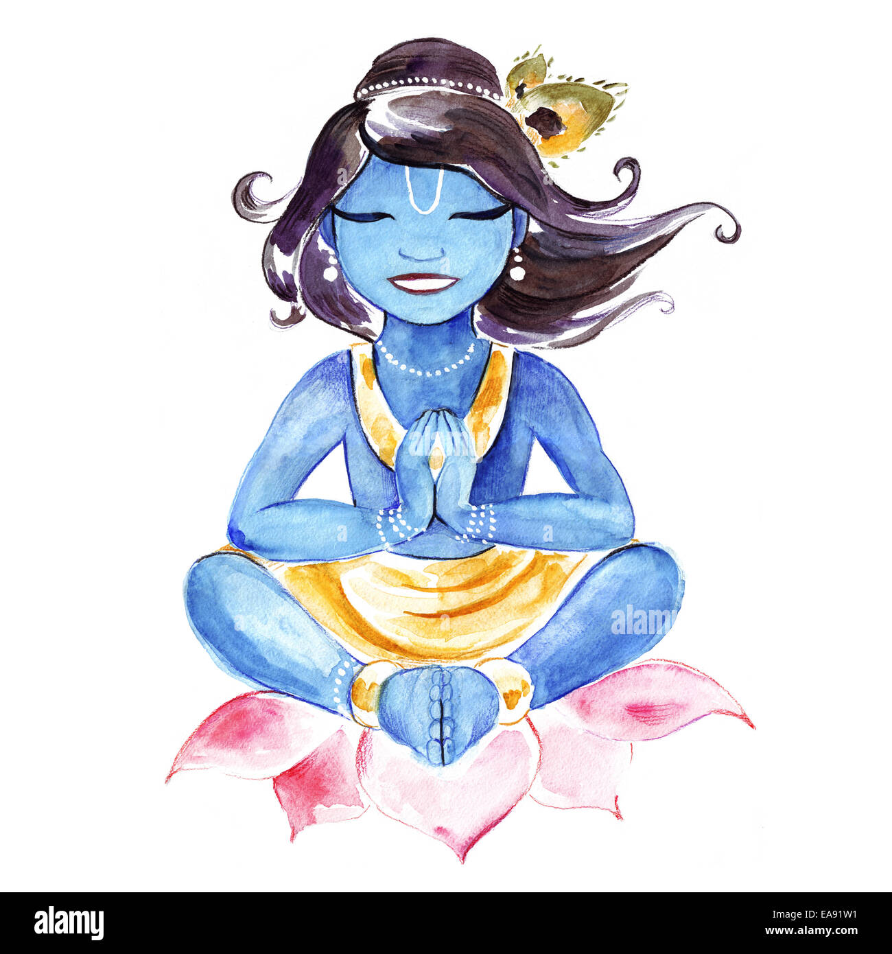 Om krishna hi-res stock photography and images - Alamy