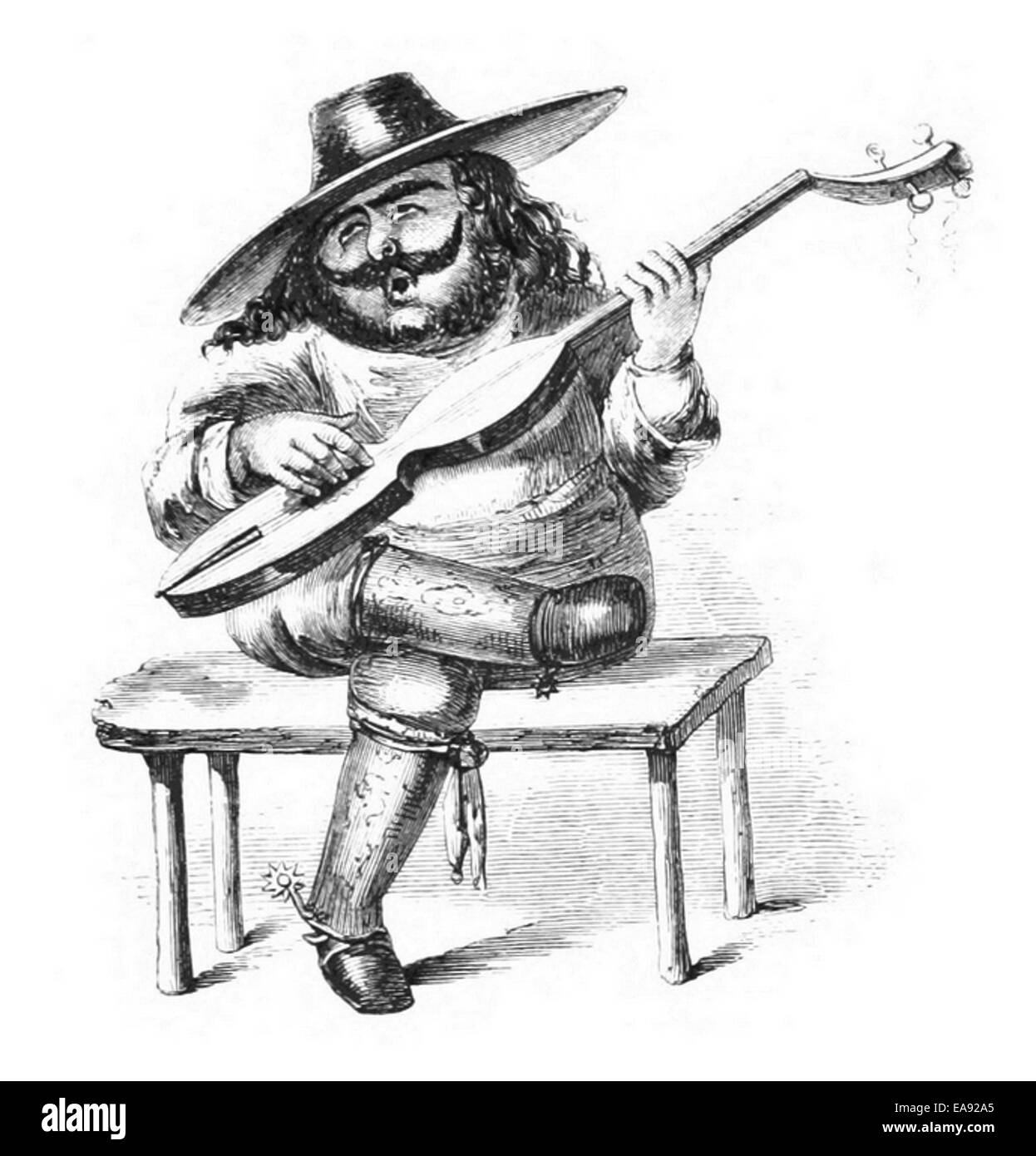 This 1855 illustration by Maryatt shows Quilp, a character from Charles ...