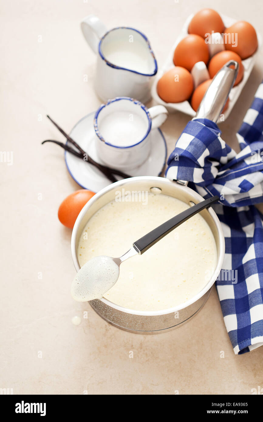 Custard Stock Photo