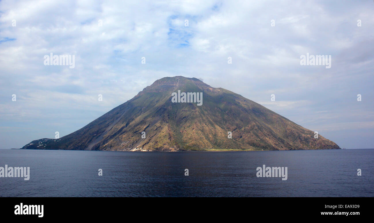 Volcanic Stromboli Island Stock Photo