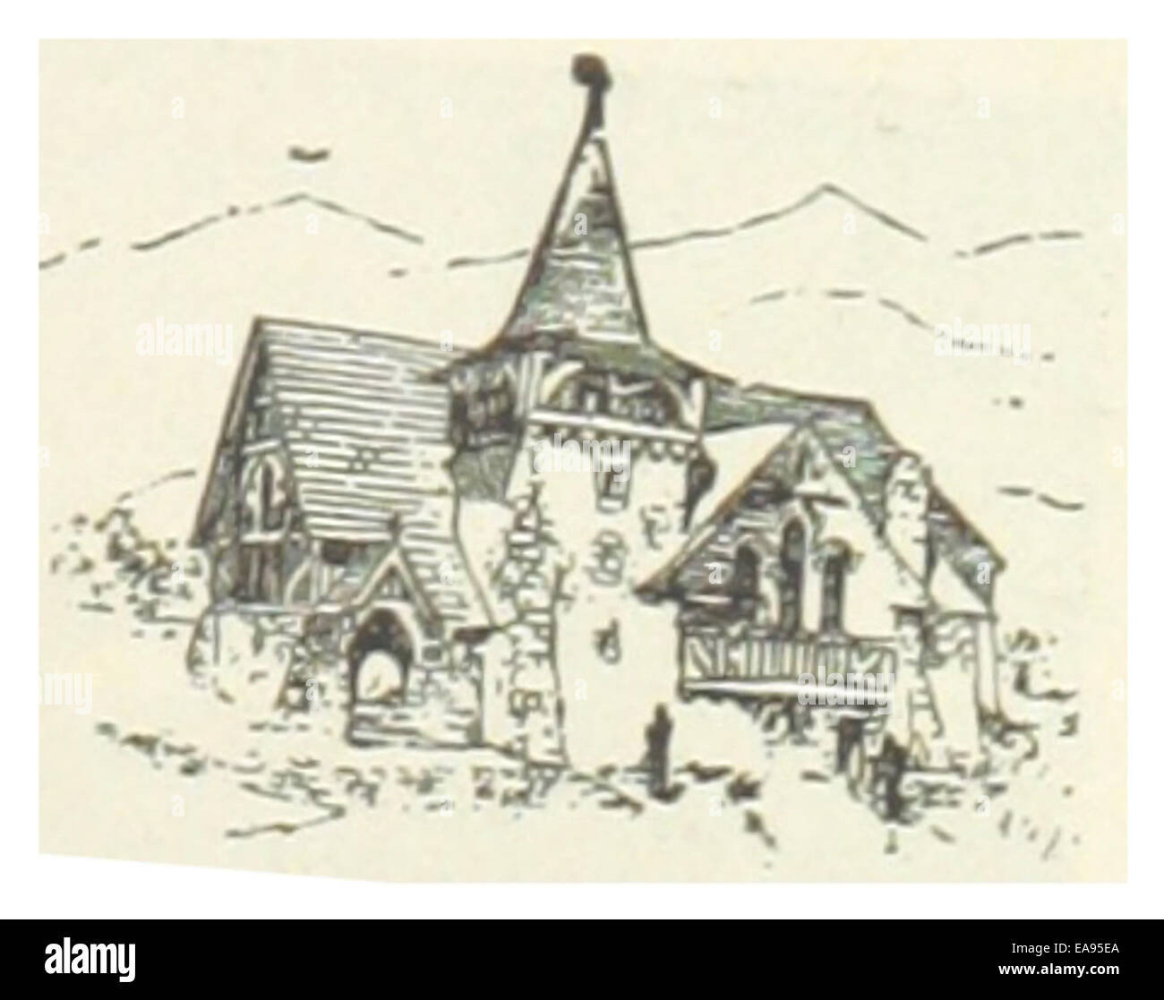 USCA(1891) p091 SIERRA MADRE, CHURCH OF THE ASCENSION Stock Photo Alamy