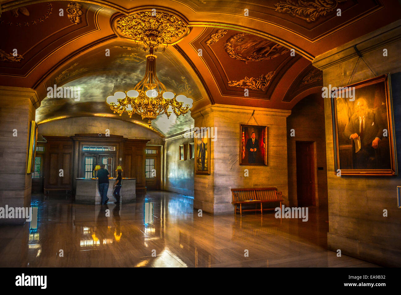 Domed And Gilded Interior Ceilings With Marble Floors