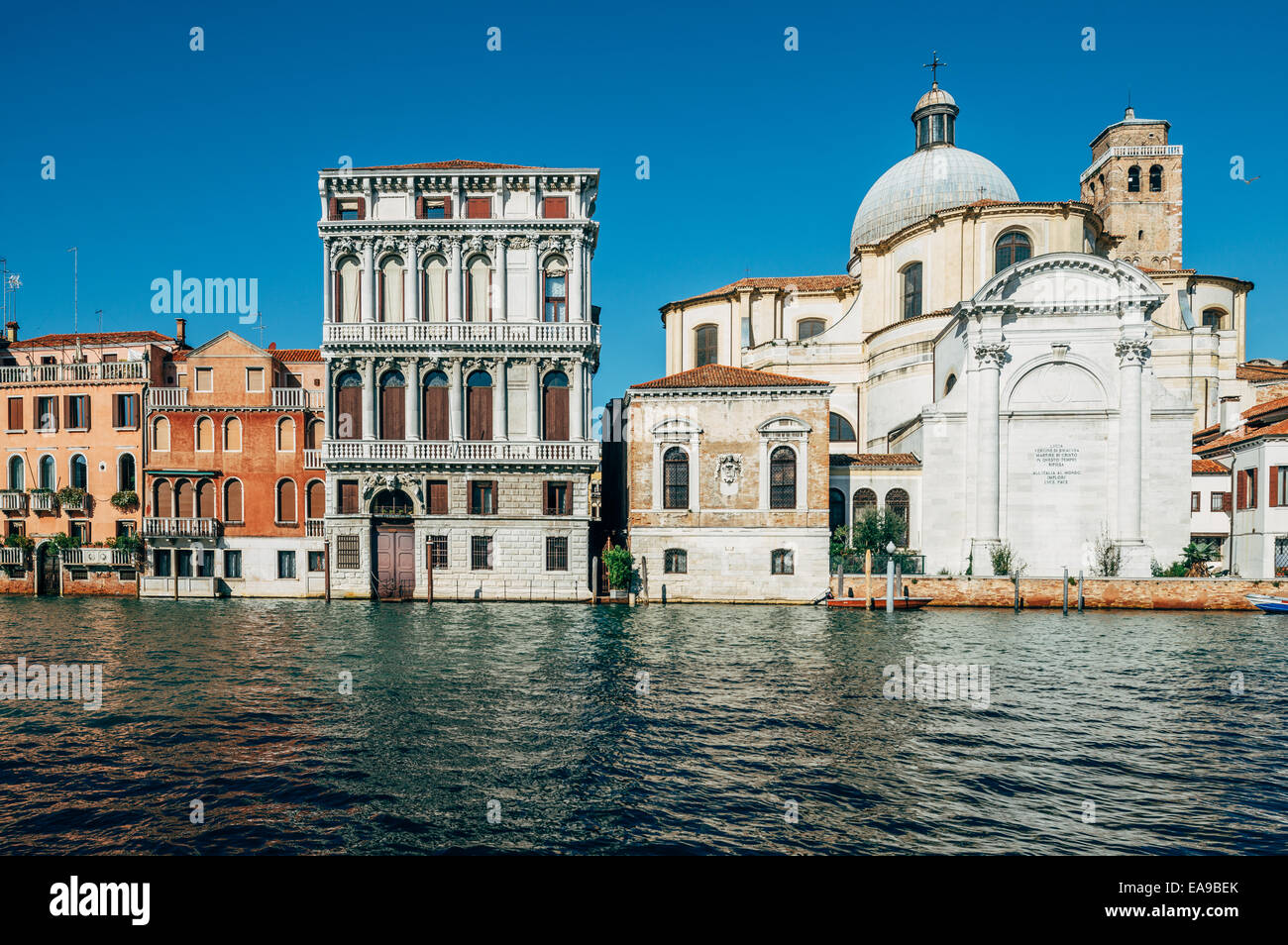 San Geremia Church and Grand Canal in Venice, Italy Stock Photo