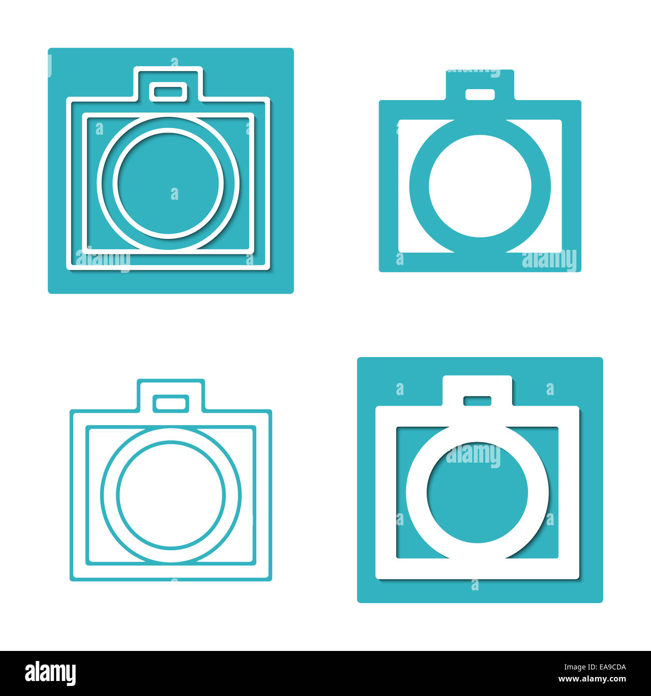 set of camera icons isolated on white background. vector web design ...