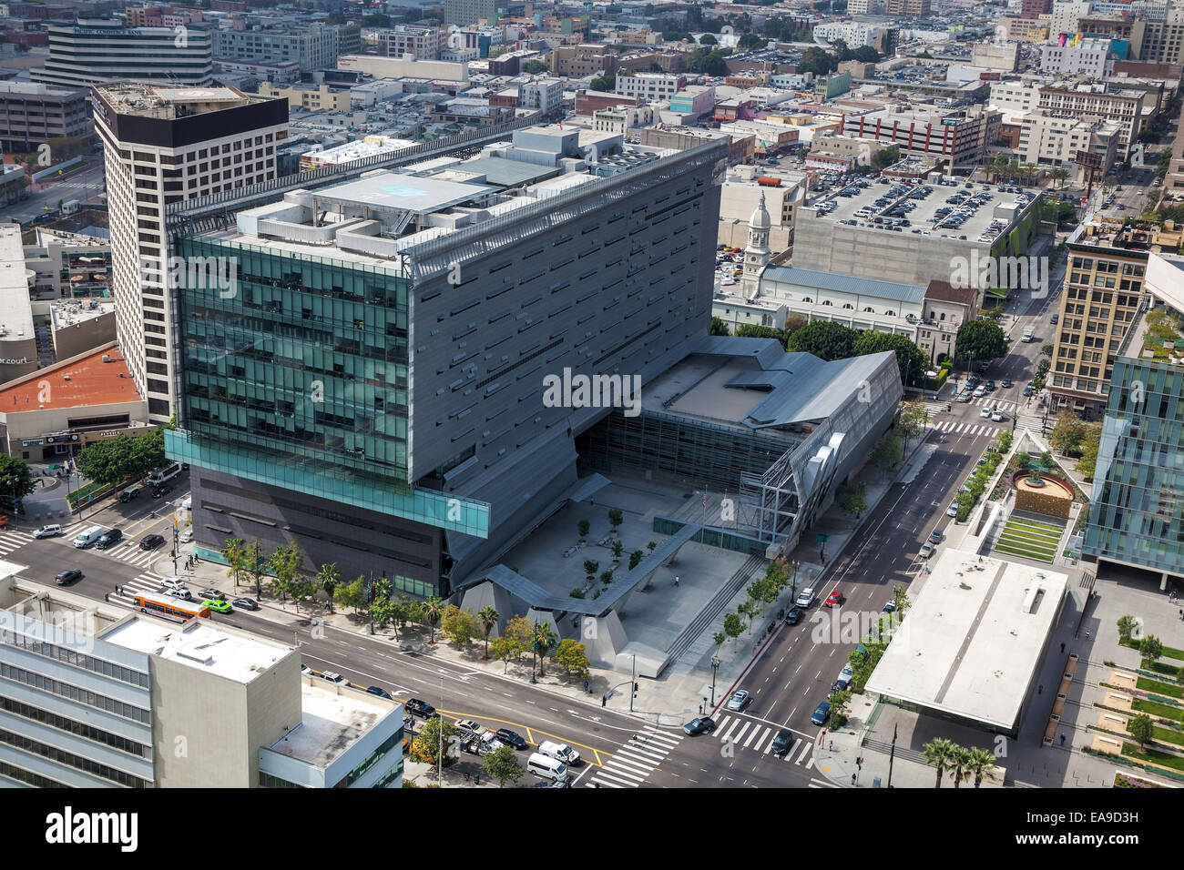 LOS ANGELES - APRIL 22: Caltrans District 7 Headquarters building on April 22, 2014 in Los Angeles, California. It serves the Ca Stock Photo