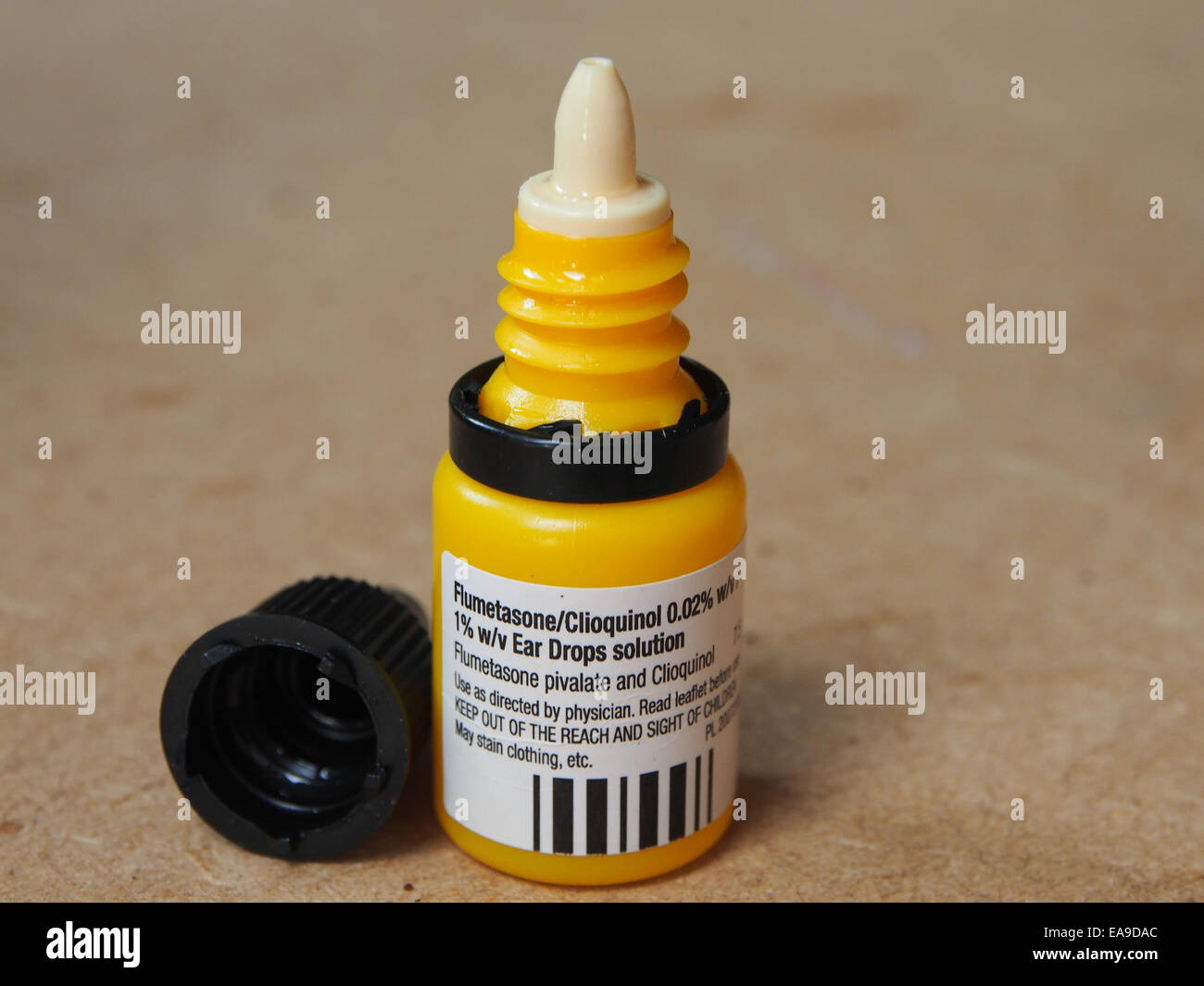 flumethasone clioquinol ear drops solution Stock Photo