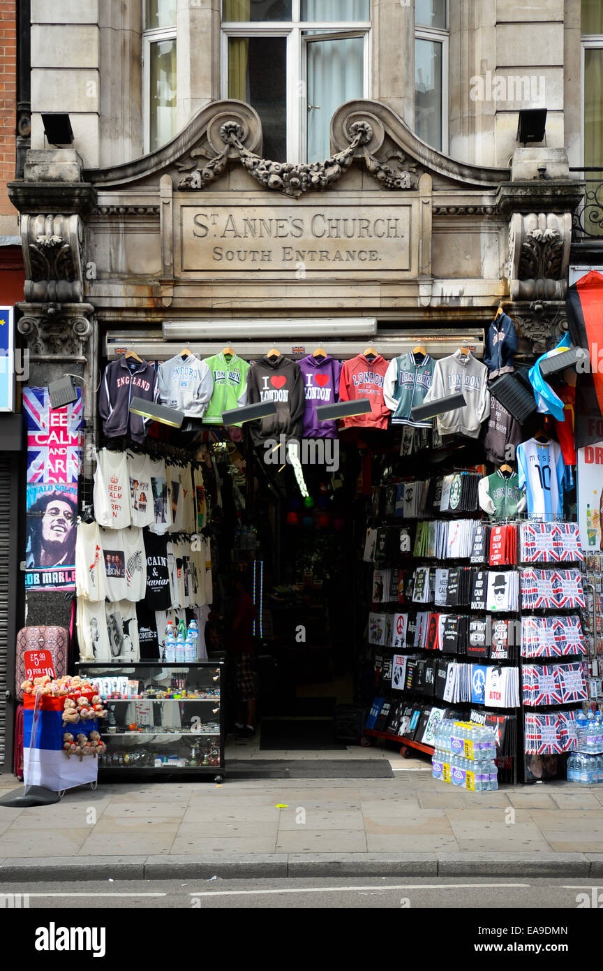 T-shirt store, London Stock Photo