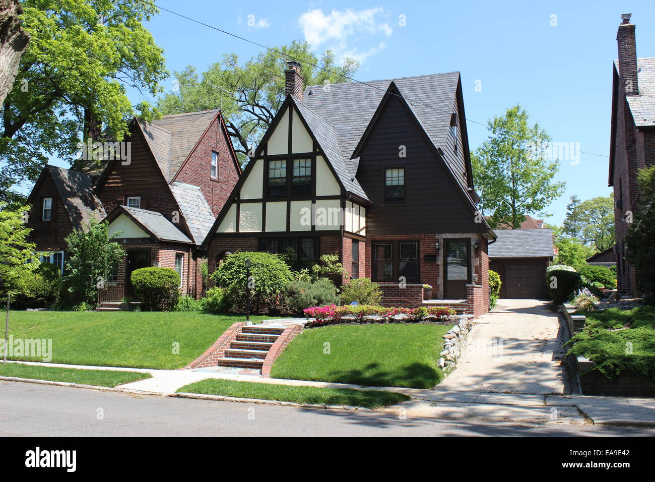 Tudor Revival House, Jamaica Estates, Queens, New York Stock Photo - Alamy