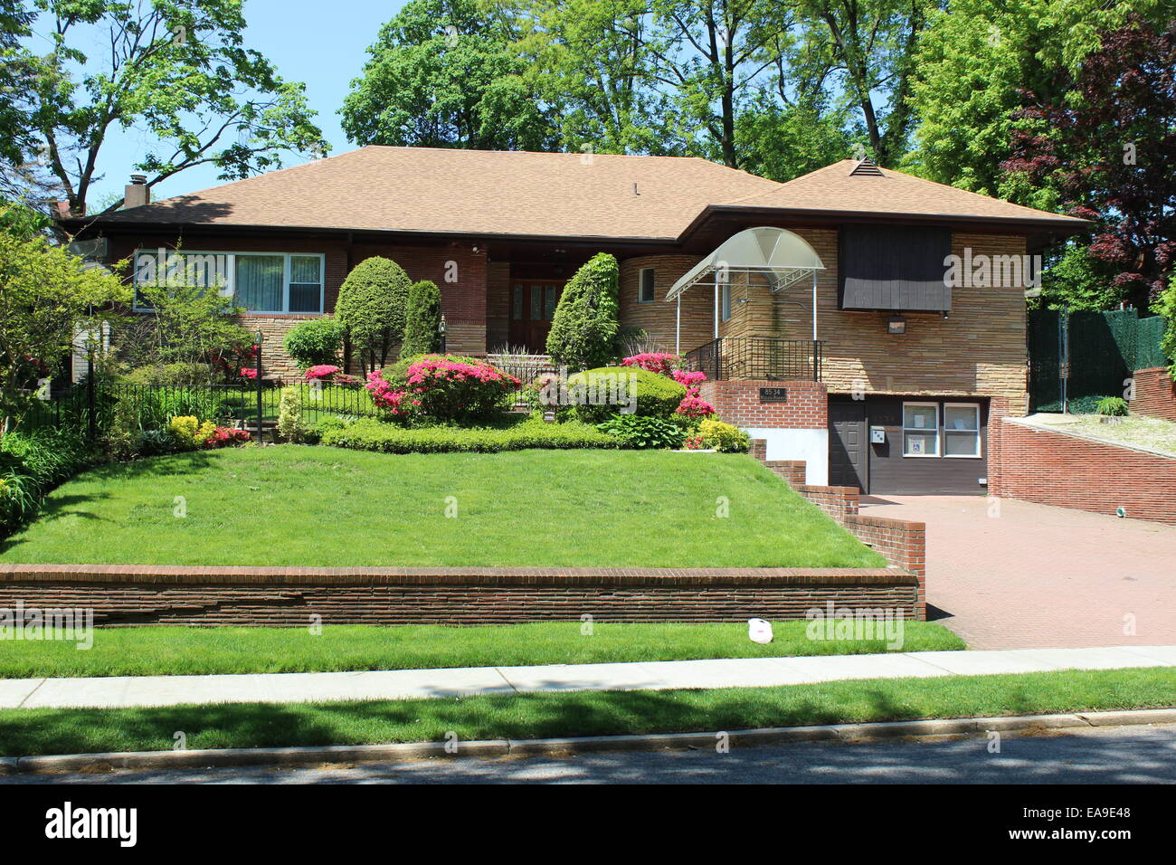 Ranch House, Jamaica Estates, Queens, New York Stock Photo