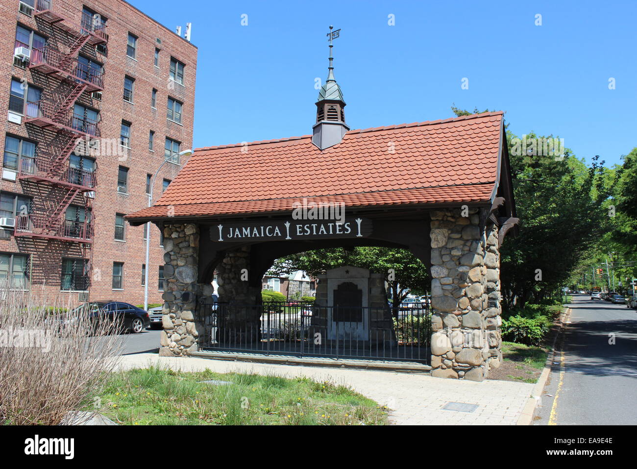 Gatehouse, Jamaica Estates, Queens, New York Stock Photo